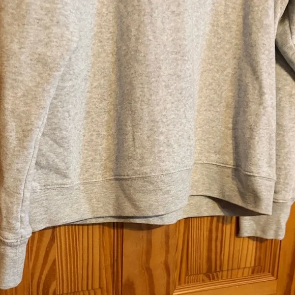 J.Crew wide collar, pullover sweatshirt with button detail in cloudspun fleece - Picture 6 of 9